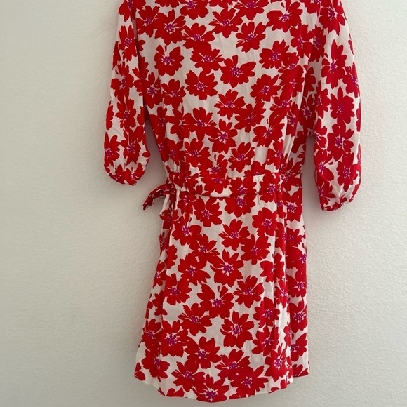 Zara Floral Wrap Dress Small - Picture 11 of 11